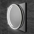 HiB Solas 50 Black LED Steam-Free Bathroom Mirror