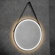 HiB Solstice 80 Black LED Steam-Free Bathroom Mirror