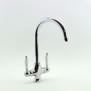 Home of Ultra Traditional Dual Ceramic Lever Mono Kitchen Tap Mixer