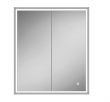 HiB Vanquish 60 LED Recessed Demisting Mirrored Aluminium Bathroom Cabinet