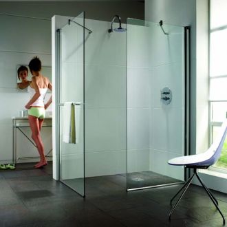 Twyford Bathrooms - 1000mm Hydr8 Walk In Flat Panel