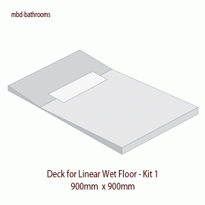 Wet Room Kit - 900mm x 900mm - Linear Wet Floor Kit 1