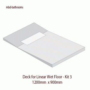 Wet Room Kit - 1200mm x 900mm - Linear Wet Floor Kit 3
