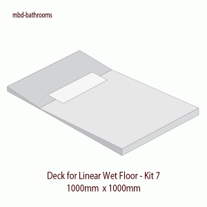 Wet Room Kit - 1000mm x 1000mm - Linear Wet Floor Kit 7