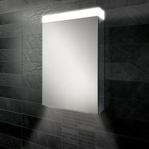 HiB Apex 50 LED Mirrored Aluminium Bathroom Cabinet