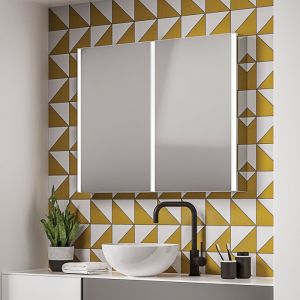 HiB Xenon 100 LED Mirrored Bathroom Cabinet