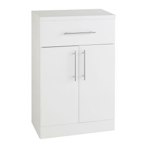 Impakt 500 x 300mm Double Door Base Unit, White Bathroom Furniture ...