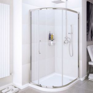 Lakes Single Door Offset Quadrant Shower Enclosure 900mm x 760mm