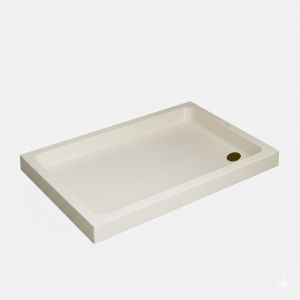 Aquacast 1200 x 760 105mm Deep Resin Shower Tray - Pergamon
