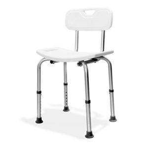 Akw Aluminium Freestanding Shower Seat With Back Support